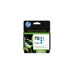TINTA HP 712 PACK 3 CIAN - 3ED77A