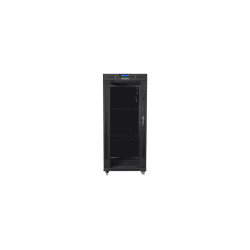 ARMARIO LANBERG RACK 19" 22U 800X800 FLAT PACK NEGRO PUERTA CRISTAL CON LCD - FF01-8822-12BL