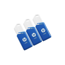 MEMORIA USB 3.1 HP 3x64GB X755W PACK AZUL - P-HPFD755W64X3-GE