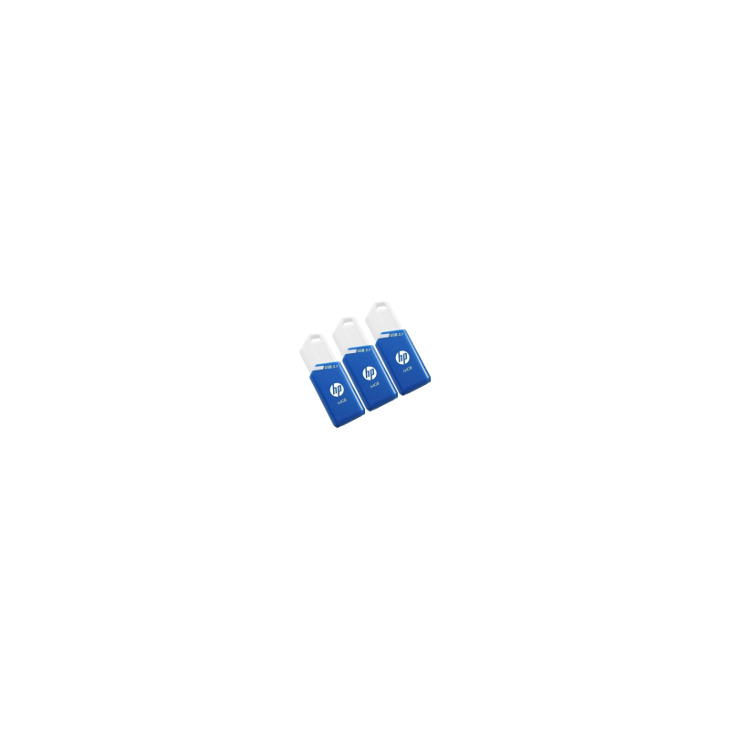MEMORIA USB 3.1 HP 3x64GB X755W PACK AZUL - P-HPFD755W64X3-GE