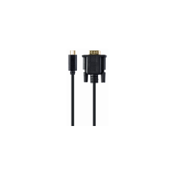 ADAPTADOR USB C A VGA M 2 M NEGRO BLISTER - A-CM-VGAM-01