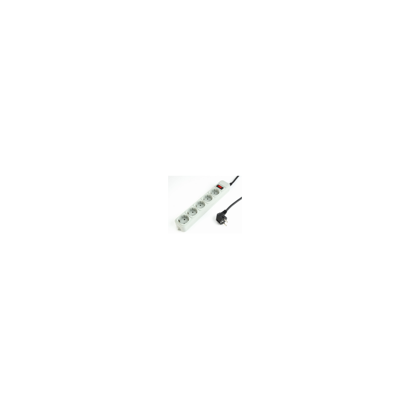REGLETA GEMBIRD 5 ENCHUFES, PROTECTOR CONTRA SOBRETENSIONES, 3M - SPG3-B-10C