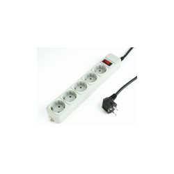 REGLETA GEMBIRD  5 ENCHUFES, PROTECTOR CONTRA SOBRETENSIONES, 15 PIES - SPG3-B-15C