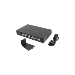 SWITCH LANBERG 24 PTOS 1GB POE+/2X SFP 2X GBIT ETHERNET 360W RACK 19" - RSGE-24P-2GE-2S-360