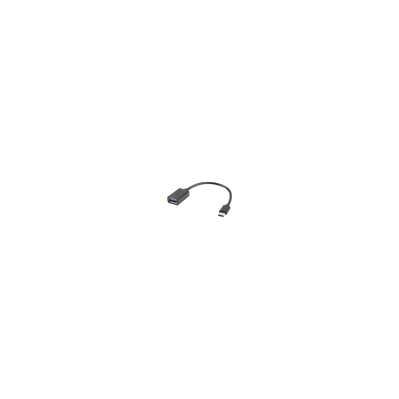 ADAPTADOR LANBERG OTG USB-C(M) A USB-A 2.0 (H) 15 CM NEGRO - AD-OTG-UC-01