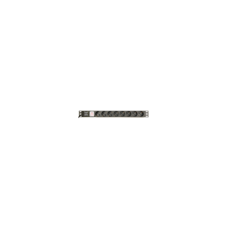REGLETA PDU GEMBIRD 8 SCHUKO 1U 10A ENCHU C14 CABLE DE 3 M - EG-PDU-014-C14
