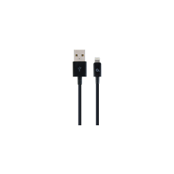 CABLE DE CARGA Y DATOS GEMBIRD DE 8 PINES, 1 M, NEGRO - CC-USB2P-AMLM-1M