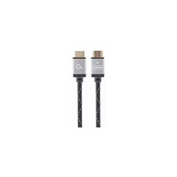 CABLE TRENZADO HDMI 2.0 4K 60HZ GEMBIRD SELECT PLUS SERIES CON ETHERNET 3M NEGRO - CCB-HDMIL-3M
