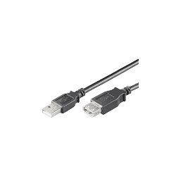 CABLE ALARGADOR USB EWENT USB-A MACHO USB-A HEMBRA 1,8m - EC1012