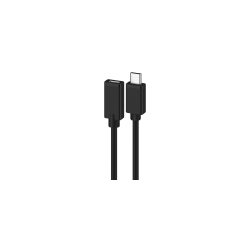 CABLE ALARGADOR USB 2.0 EWENT USB-C MACHO USB-C HEMBRA 1,8m NEGRO - EC1037