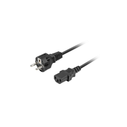 CABLE DE ALIMENTACION LANBERG SCHUKO CEE 7/7 A IEC320 C13 1.8M RECTO - CA-C13C-14CC-0018-BK