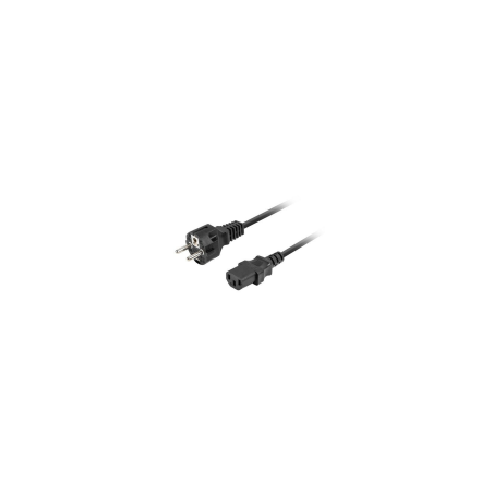 CABLE DE ALIMENTACION LANBERG SCHUKO CEE 7/7 A IEC320 C13 1.8M RECTO - CA-C13C-14CC-0018-BK