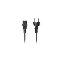 CABLE DE ALIMENTACION LANBERG SCHUKO CEE 7/7 A IEC320 C13 1.8M VDE RECTO - CA-C13C-15CC-0018-BK