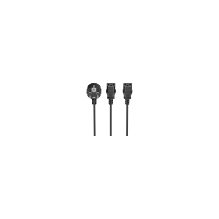 CABLE ALIMENTACION CPU AISENS CEE7/M-2XC13/H NEGRO 1,8mts - A132-0864