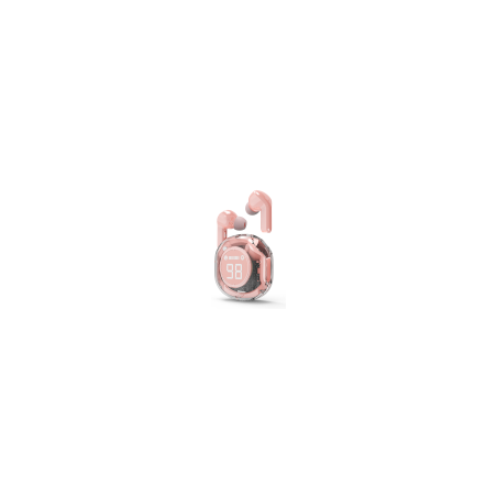 AURICULARES GEMBIRD TWST-01-PK TRANSPARENTES ROSA BT - TWST-01-PK