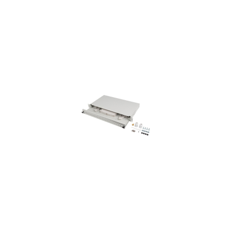 PATCH PANEL LANBERG 1U 19" FIBRA OPTICA 24 PTS SC SIMPLEX O 24 LC DUPLEX GR+ACC - FOP1-24SS-LDS