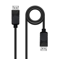 Nanocable Cable Displayport 1.2 CCS DP/M-DP/M - Longitud 3m - Soporta Resoluciones de Video de hasta 4K - Color Negro - 10.15.27