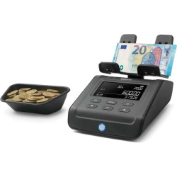 Safescan 6165 G3 Balanza Contadora de Dinero - Cuenta Monedas y Billetes - Puerto de Actualizaciones - 131-0700