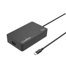 Coolbox NB100 Cargador de Pared GaN 100W - USB‑C - PD3.0 Para Carga Rapida Inteligente - Seleccion Automatica de Voltaje - Color