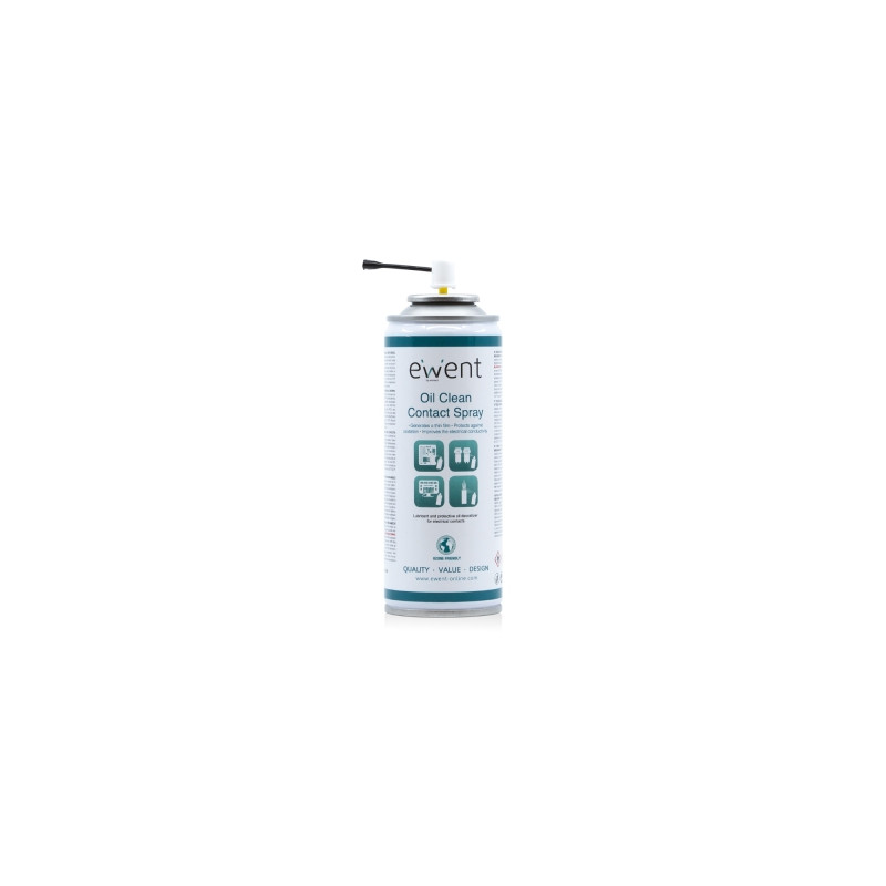 Ewent Spray de Limpieza para Contactos - 200ml - Base de Aceite - Color Ambar Claro - EW5615