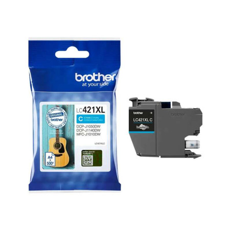 Brother LC421XL Cyan Cartucho de Tinta Original - LC421XLC - LC421XLC