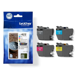 Brother LC422 Pack de 4 Cartuchos de Tinta Originales - LC422VAL - LC422VAL