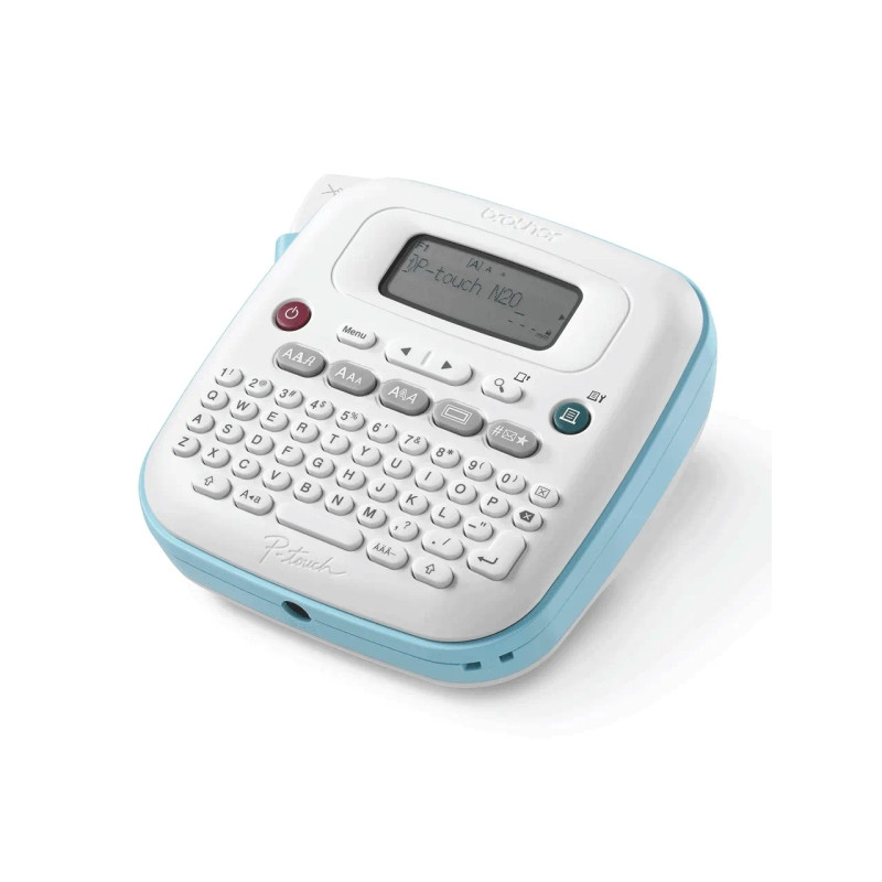 Brother PT-N20 Rotuladora Electronica de Sobremesa Portatil - Pantalla LCD - 3 Tipos de Letra, 15 Marcos y 250 Simbolos - Ancho 