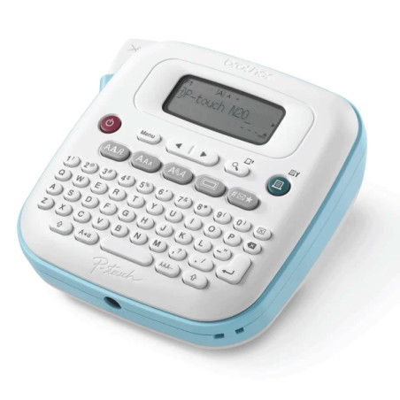 Brother PT-N20 Rotuladora Electronica de Sobremesa Portatil - Pantalla LCD - 3 Tipos de Letra, 15 Marcos y 250 Simbolos - Ancho 