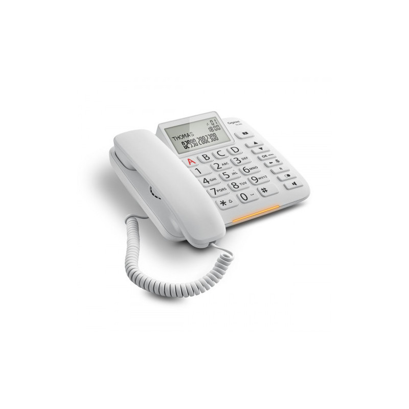 Gigaset DL380 Teléfono analógico Blanco Identificador de llamadas - S30350-S217-R102