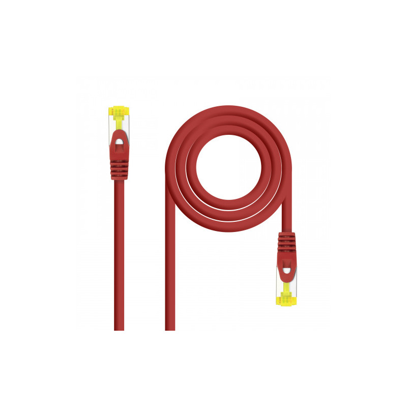 Nanocable Cable de red latiguillo RJ45 LSZH Cat.6A SFTP AWG26, Rojo, 1.0 m - 10.20.1901-R