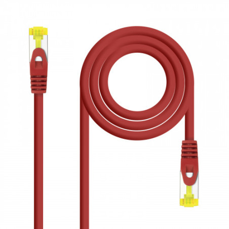 Nanocable Cable de red latiguillo RJ45 LSZH Cat.6A SFTP AWG26, Rojo, 1.0 m - 10.20.1901-R