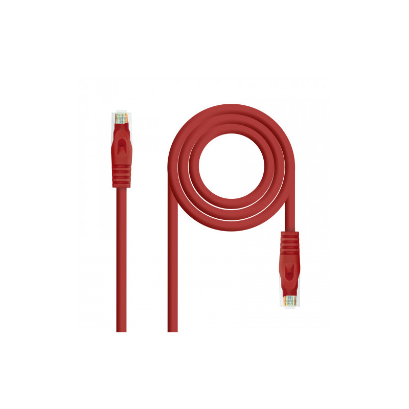 Nanocable Cable de red latiguillo RJ45 LSZH Cat.6A UTP AWG24, Rojo, 2.0m - 10.20.1802-R