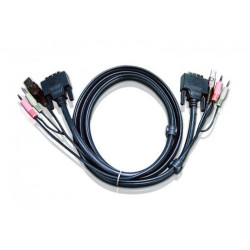 ATEN CABLE KVM DVI-D USB DUAL LINK DE 1,8 M (2L-7D02UD) - 2L-7D02UD