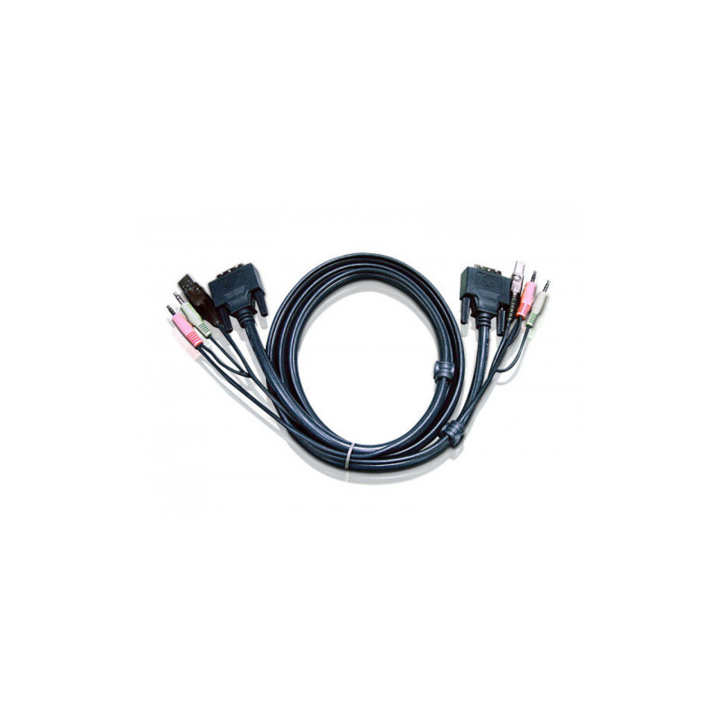 ATEN CABLE KVM DVI-D USB DUAL LINK DE 1,8 M (2L-7D02UD) - 2L-7D02UD
