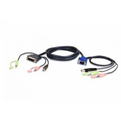 ATEN VGA USB A DVI KVM CABLE 3M (2L-7DX3U) - 2L-7DX3U