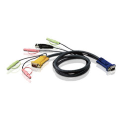 ATEN CABLE KVM USB CON AUDIO Y SPHD 3 EN 1 DE 5 M (2L-5305U) - 2L-5305U
