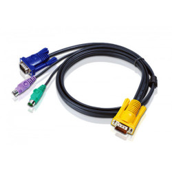 Aten Cable KVM PS/2 con SPHD 3 en 1 de 3 m - 2L-5203P