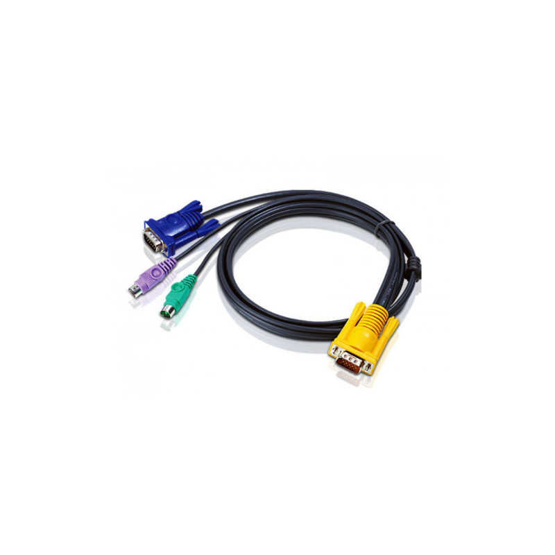 Aten Cable KVM PS/2 con SPHD 3 en 1 de 3 m - 2L-5203P