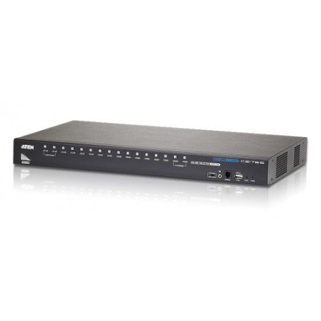 ATEN SWITCH KVM HDMI/AUDIO USB DE 16 PUERTOS (CS17916-AT-G) - CS17916-AT-G