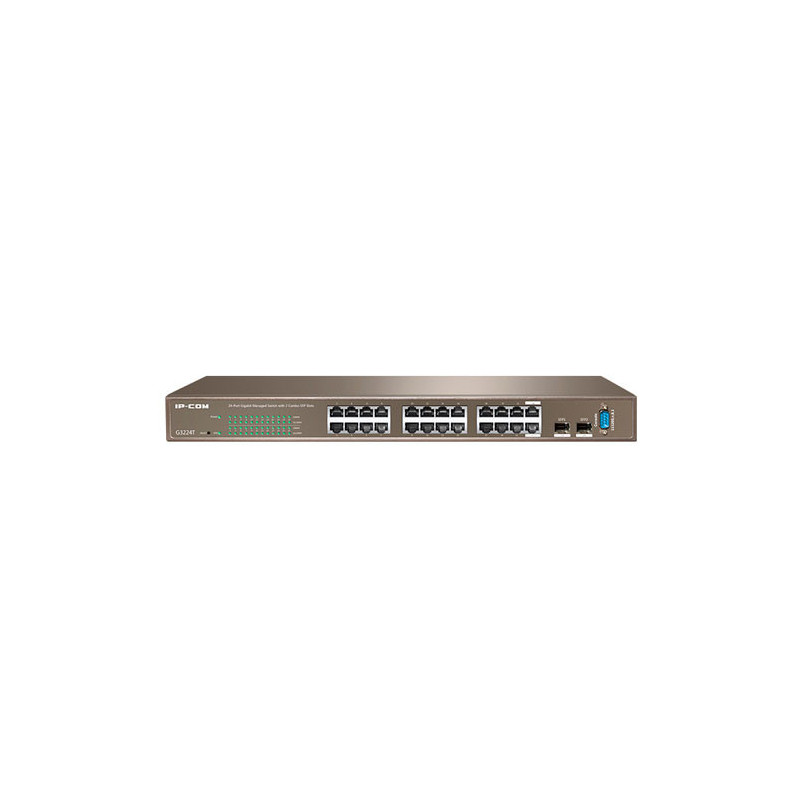 IPCOM FULL MANAGEMENT SWITCH G3224T 24-PORTS GIGABIT L2 MANAGEMENT SWITCH WITH 2 COMBO SFP PORTS,1 CONSOLE PORT (G3224T) - G3224
