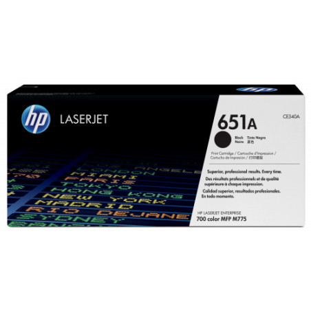 HP 651A TONER HP651A NEGRO (CE340A) - CE340A