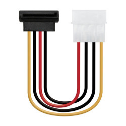Nanocable CABLE SATA ALIMENTACION ACODADO 5.25"(MOLEX 4PIN)/M-SATA/H 16 CM OEM - 10.19.0201-OEM