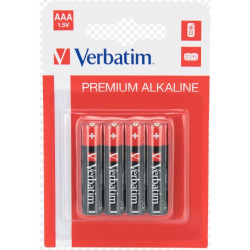 Verbatim - Pack 4 Pilas AAA LR03 Alcalinas - 49920