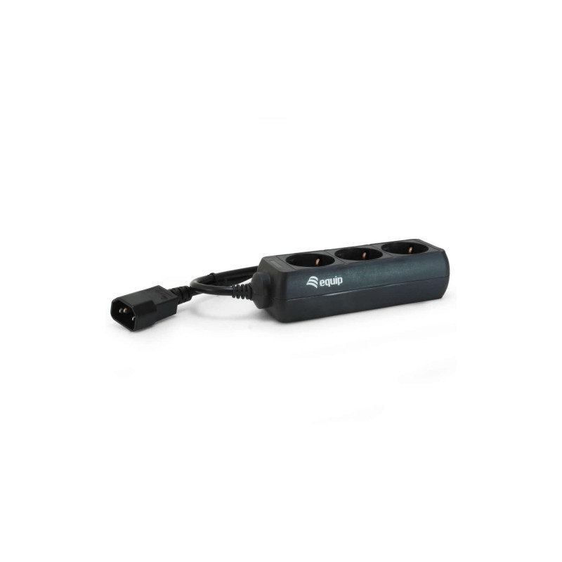 Equip - Regleta 3 tomas especial SAIS - conector IEC macho - 1.1M - 333280