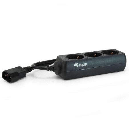 Equip - Regleta 3 tomas especial SAIS - conector IEC macho - 1.1M - 333280