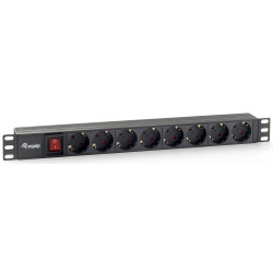Regleta equip rack 19 pulgadas 1u 8 tomas 3500w interruptor 1.8m - 333283