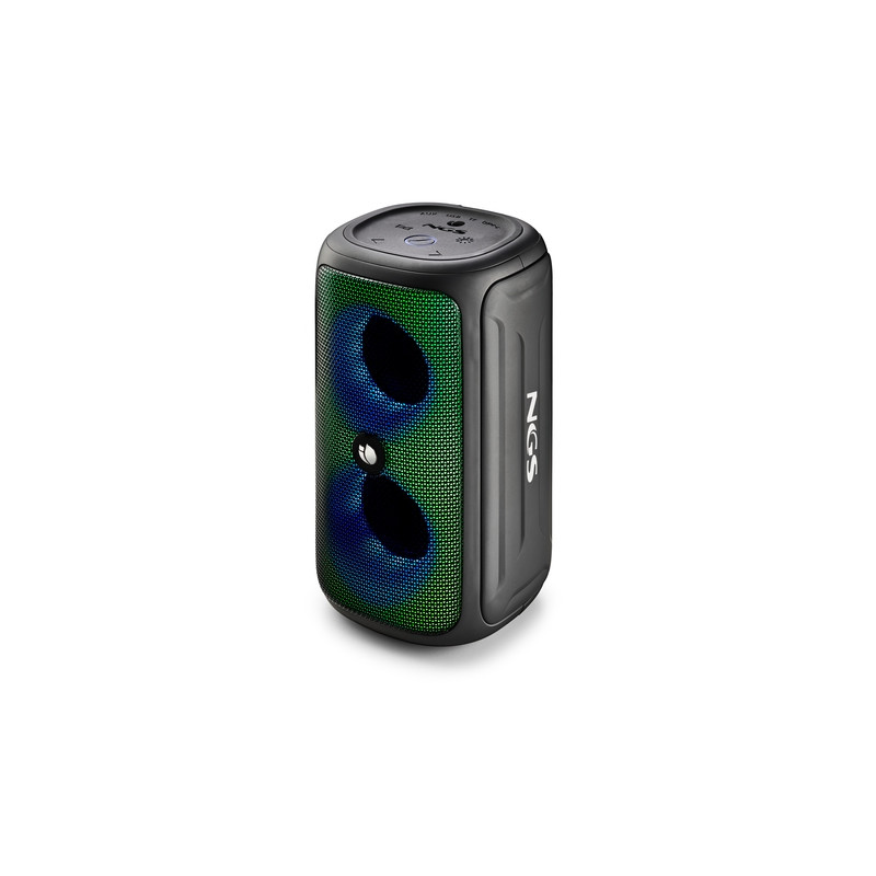 NGS Roller Beast Altavoz Bluetooth 32W TWS - Iluminacion RGB - Autonomia hasta 30h - Resistencia al Agua IPX5 - Correa de Transp