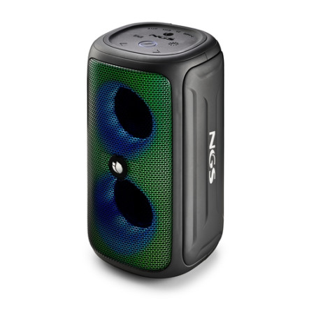 NGS Roller Beast Altavoz Bluetooth 32W TWS - Iluminacion RGB - Autonomia hasta 30h - Resistencia al Agua IPX5 - Correa de Transp