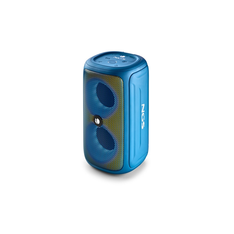 NGS Roller Beast Altavoz Bluetooth 32W TWS - Iluminacion RGB - Autonomia hasta 30h - Resistencia al Agua IPX5 - Correa de Transp