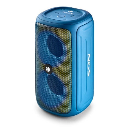 NGS Roller Beast Altavoz Bluetooth 32W TWS - Iluminacion RGB - Autonomia hasta 30h - Resistencia al Agua IPX5 - Correa de Transp